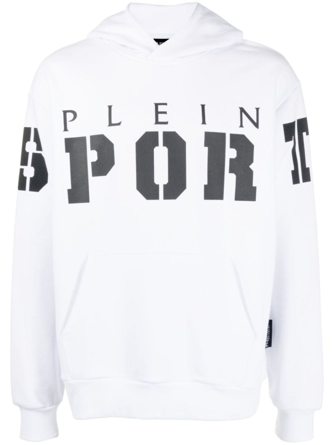 

Plein Sport худи с графичным принтом, белый