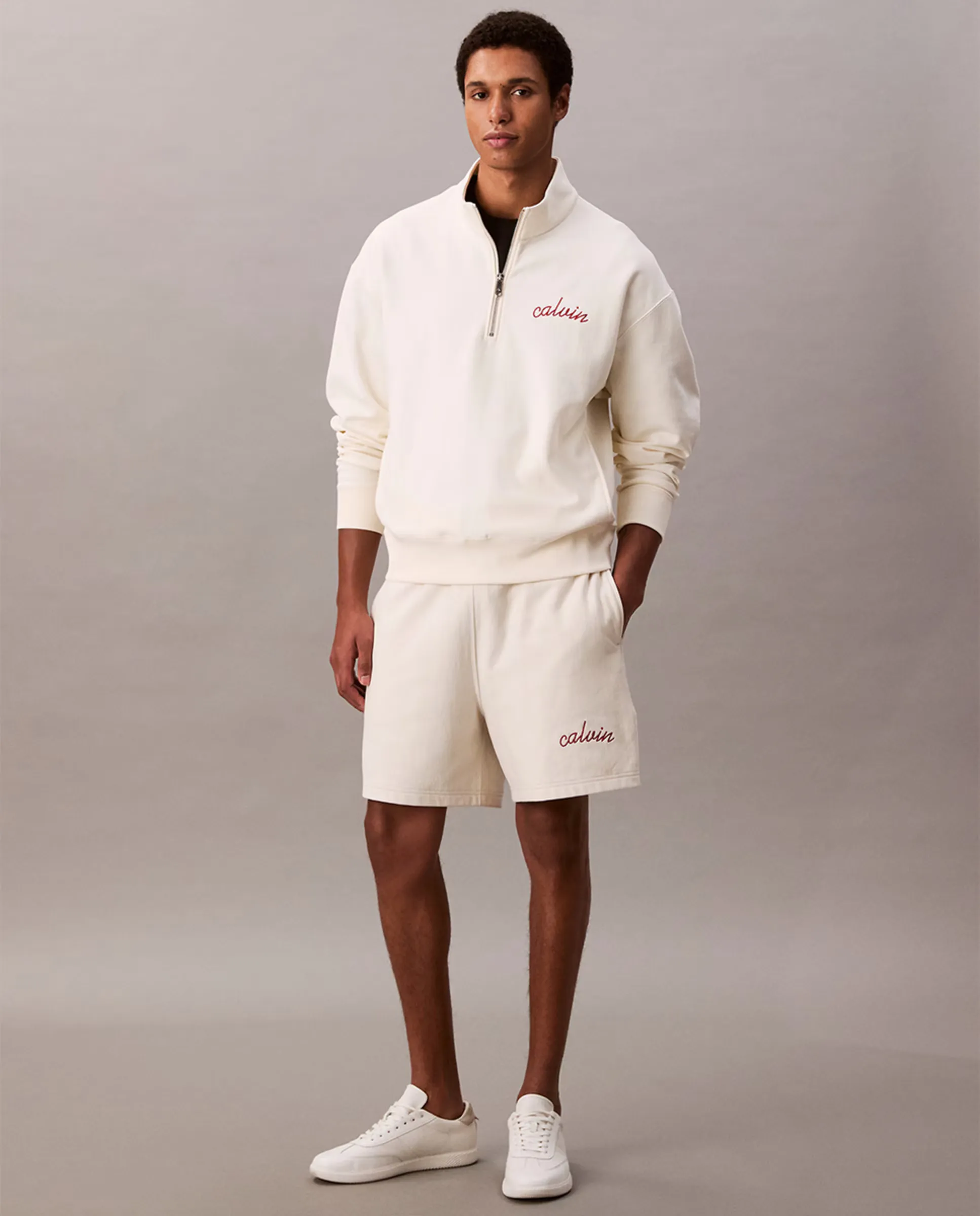 

Мужские шорты для тренировок Calvin Klein Jeans, белый