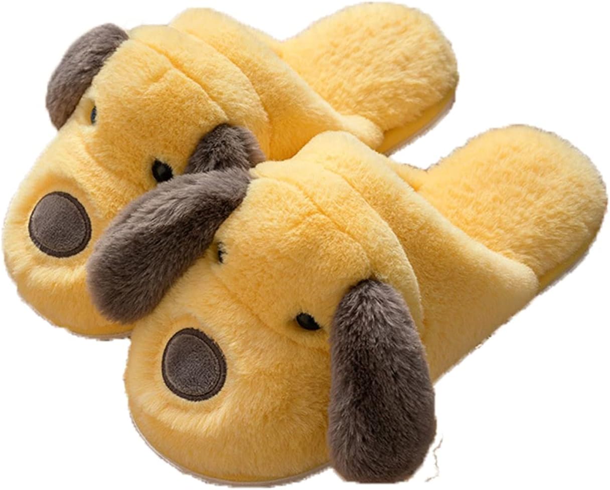 

Милые домашние тапочки унисекс для взрослых с жесткой подошвой и плюшевыми игрушками в виде животных. Мягкие, теплые и уютные тапочки с мультяшными персонажами Livinggeometry, желтый