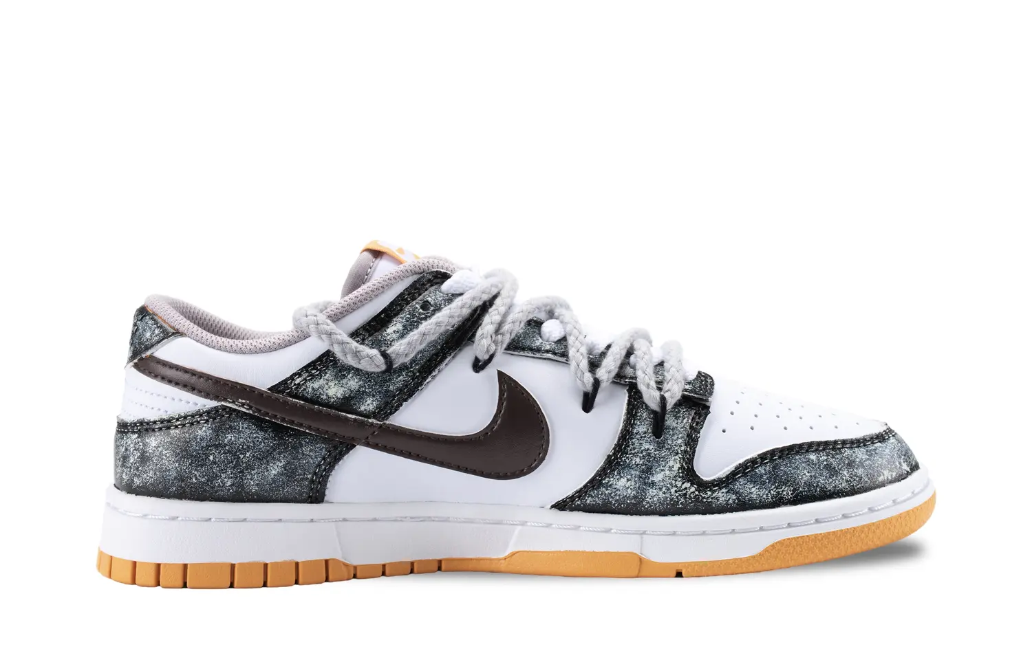 Nike Мужские скейтерские кроссовки dunk akasagarbha realm устойчивые к истиранию, gray gold — фото 4