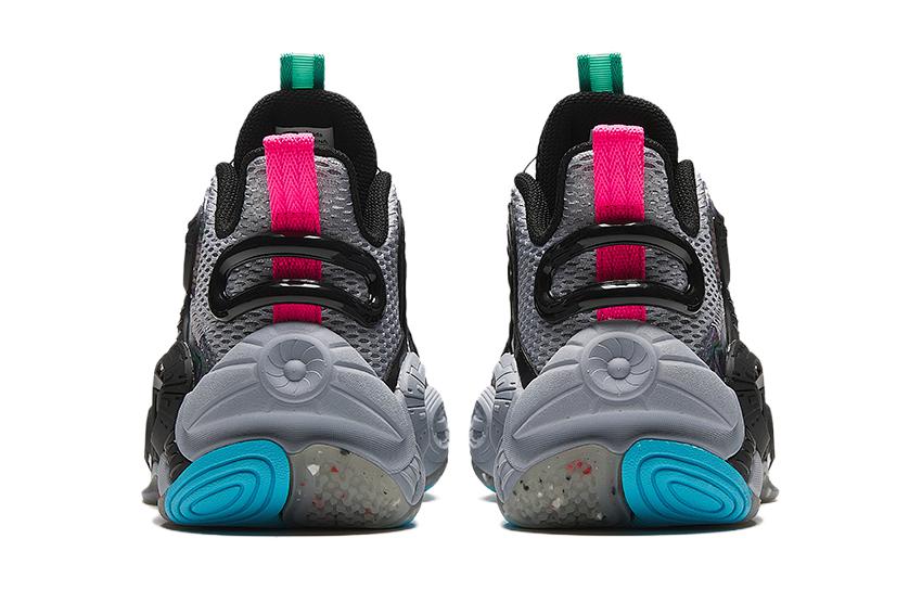 Alien 3.0 Low Детские баскетбольные кроссовки Black Gray Antakids — фото 4