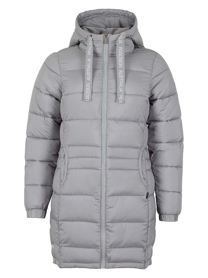 

стеганое пальто серого цвета Roadsign