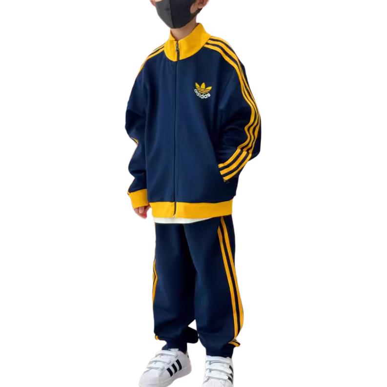 Adidas Детские вязаные спортивные штаны dark indigo — фото 4