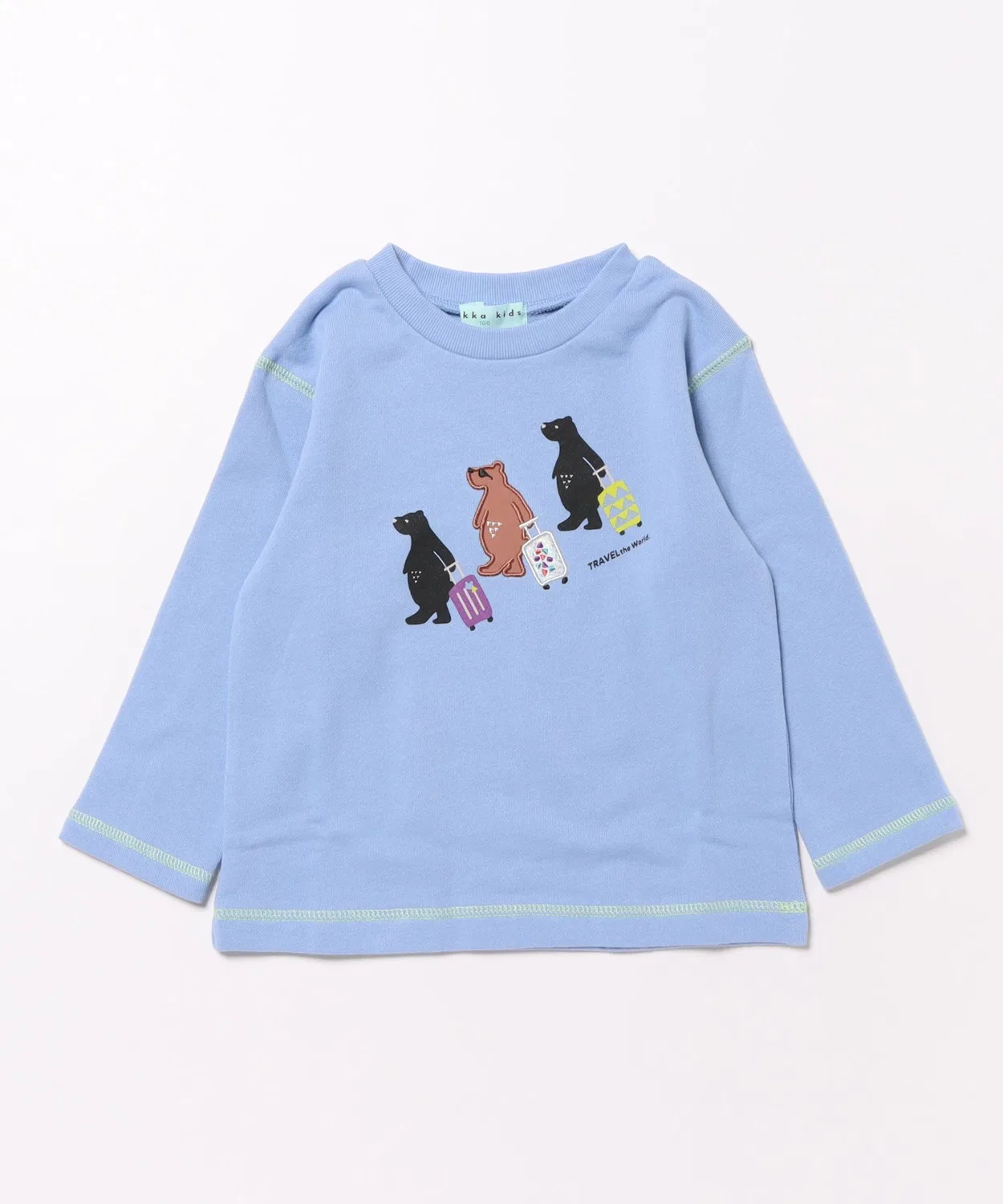 Свитшот с принтом из футера, Kids, 100% хлопок, синий