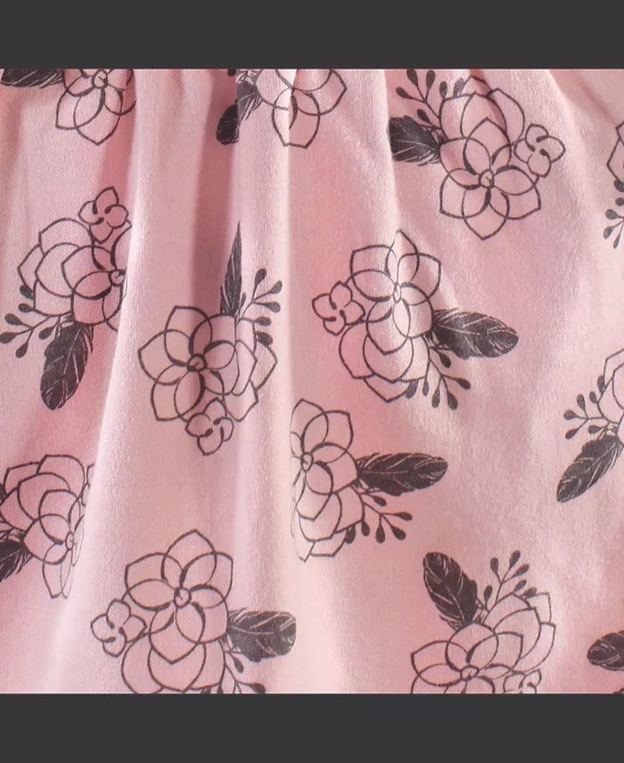 Платье для девочек с длинным рукавом из хлопка, 2 шт., Ikat, 2 Yoga Sprout, серебряный — фото 2