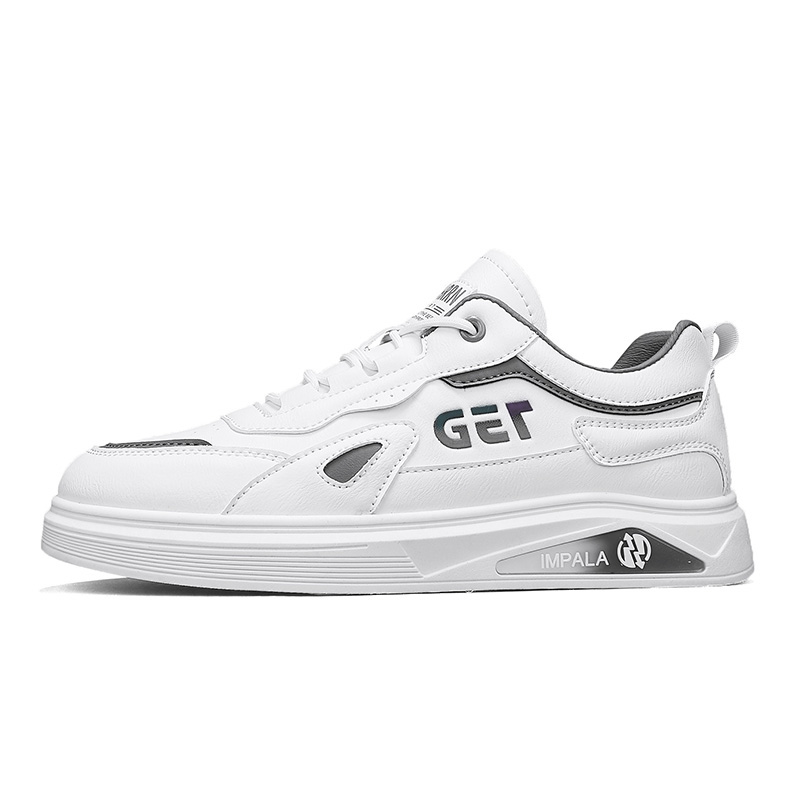 

JANECO Низкие скейтерские кроссовки мужские бежево-серые, цвет Beige Gray