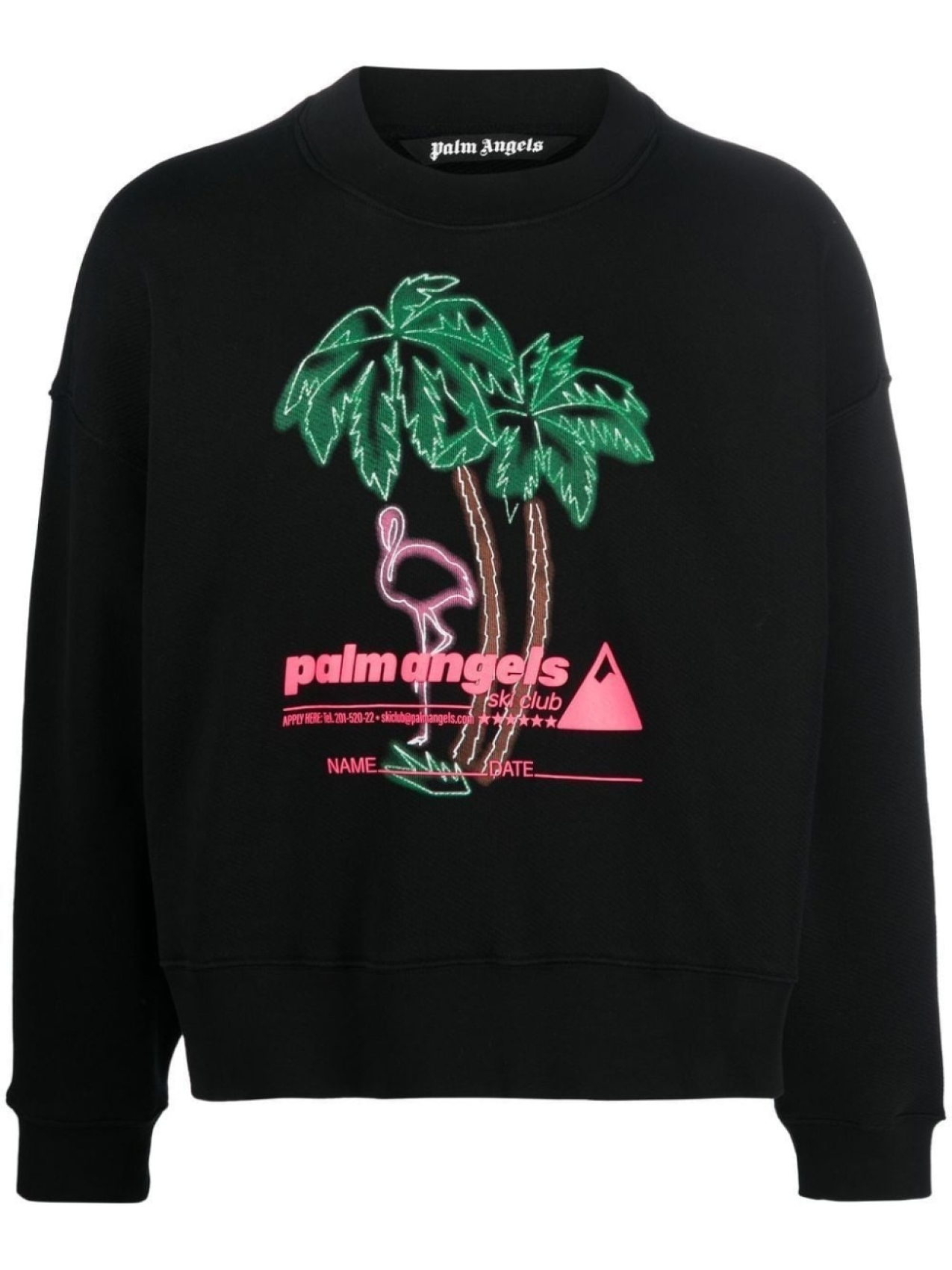 

Palm Angels толстовка Ski Club с логотипом, черный