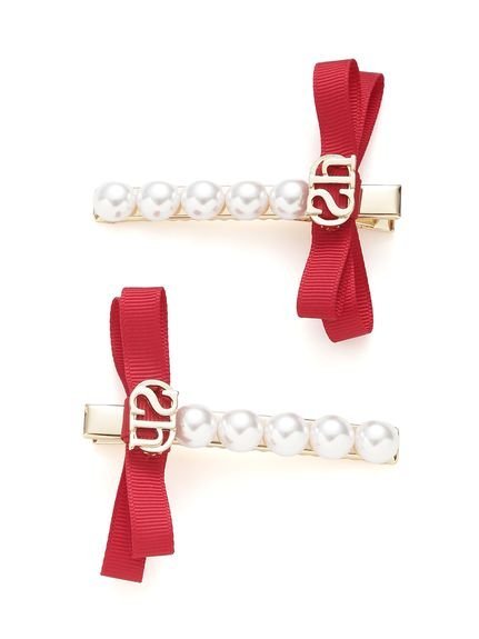 Брошь с жемчужной лентой Snidel Home, RED[046]
