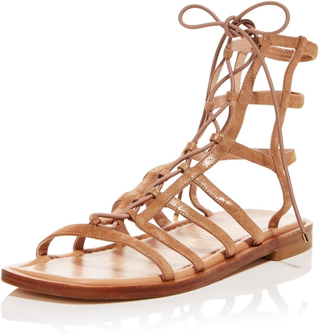 

Ботильоны Stuart Weitzman Kora с шнуровкой, Tan