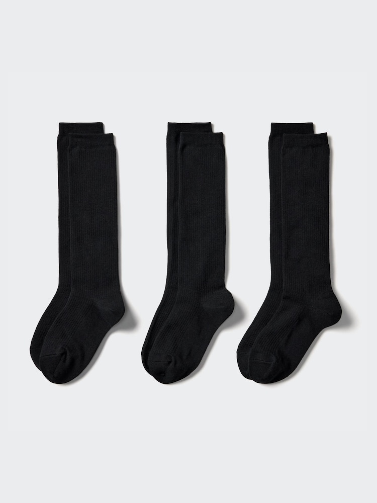 

Высокие носки/3 пары Uniqlo, черный