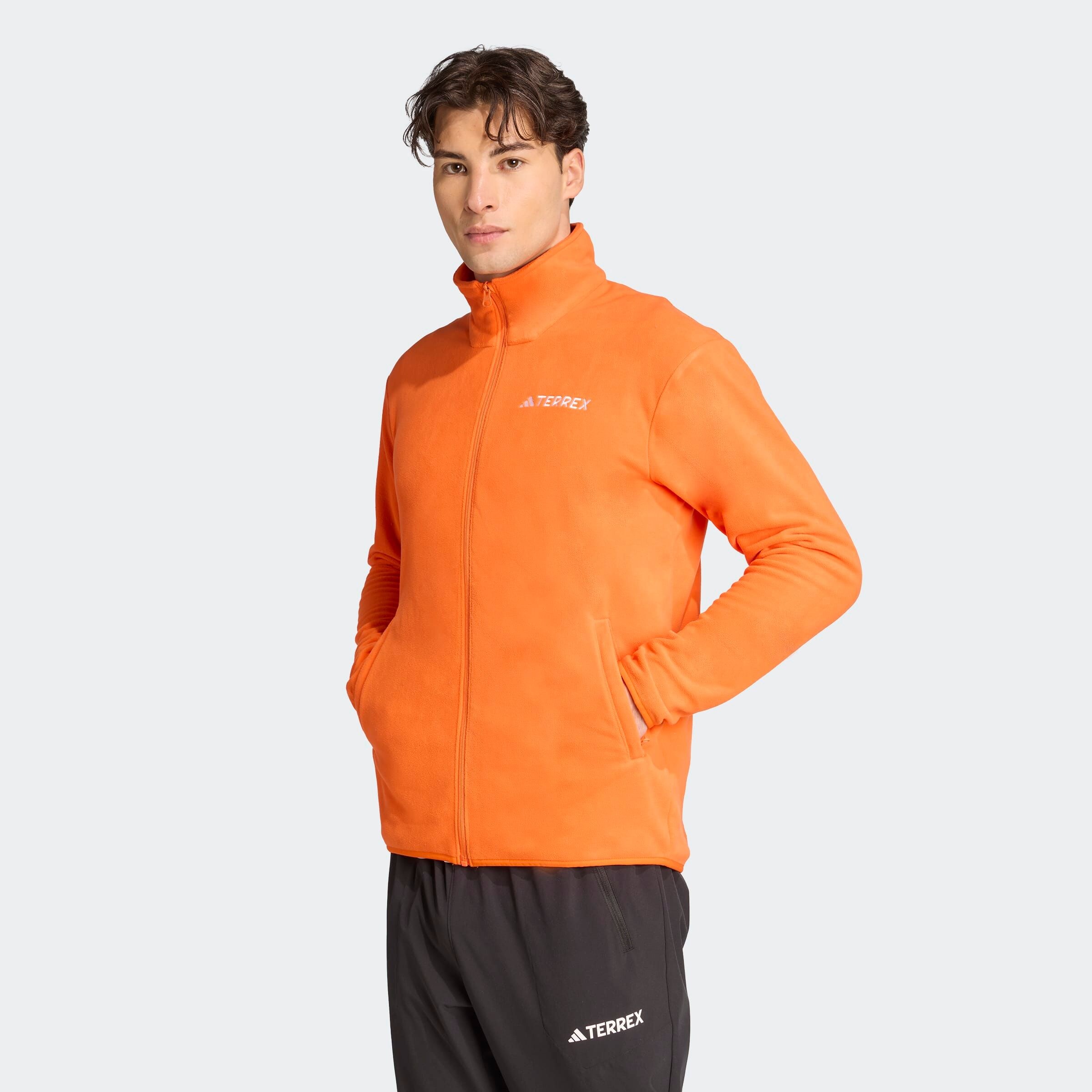 ADIDAS TERREX Спортивная флисовая куртка 'Multi Essentials' в оранжевом цвете — фото 2