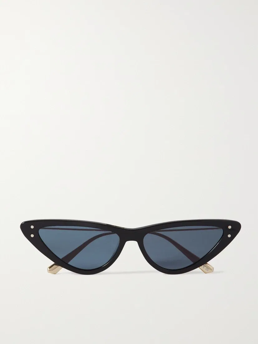 Солнцезащитные очки MissDior B4U «кошачий глаз» из ацетата и под золото DIOR EYEWEAR, черный