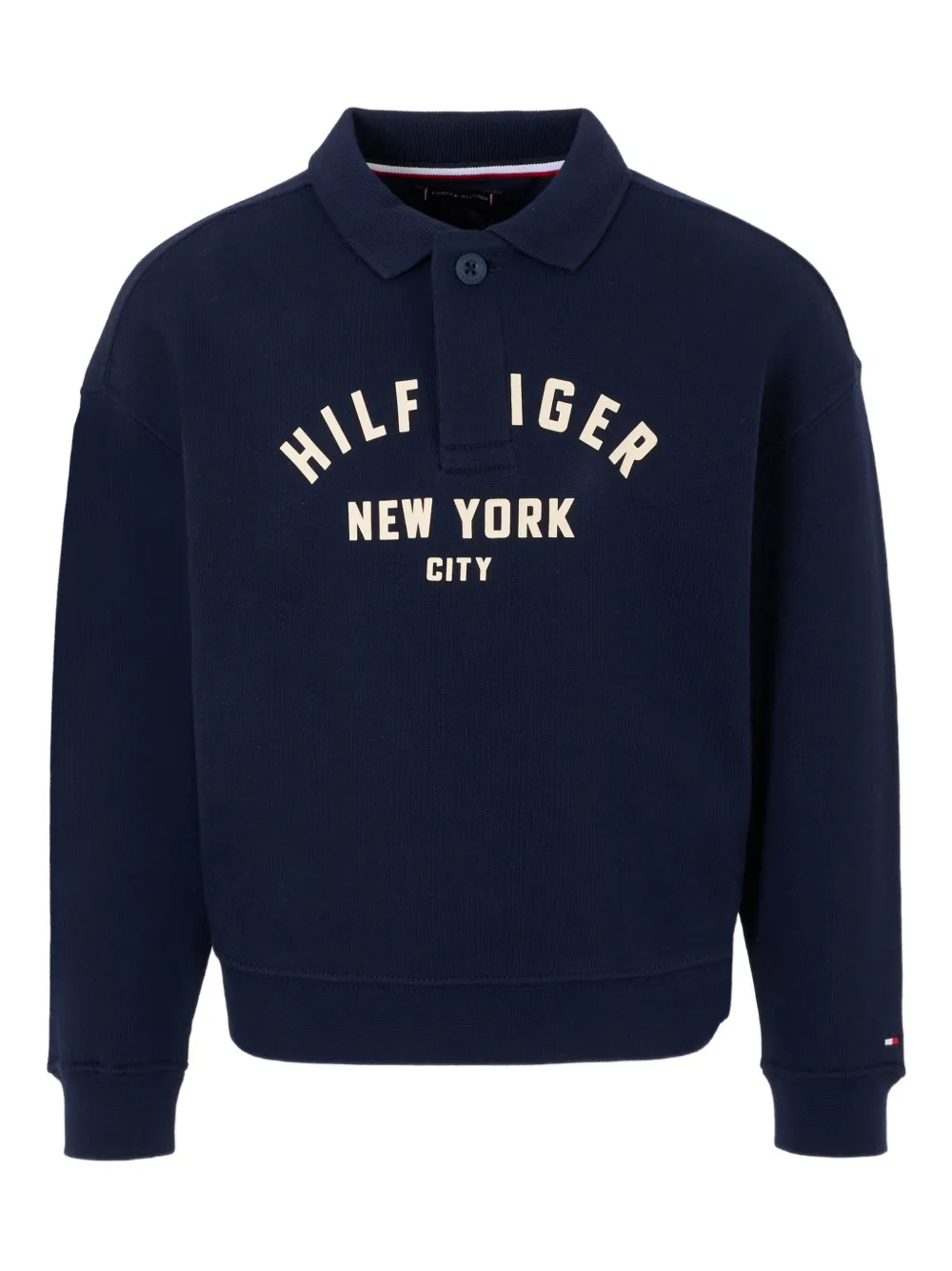 

Рубашка поло с нашивкой-логотипом Tommy Hilfiger Junior, синий