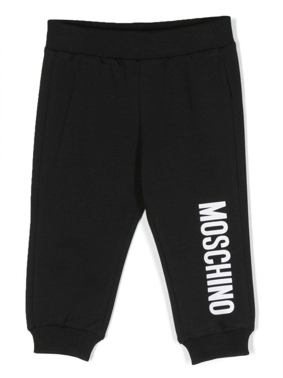 

Moschino Kids зауженные спортивные брюки с логотипом, черный