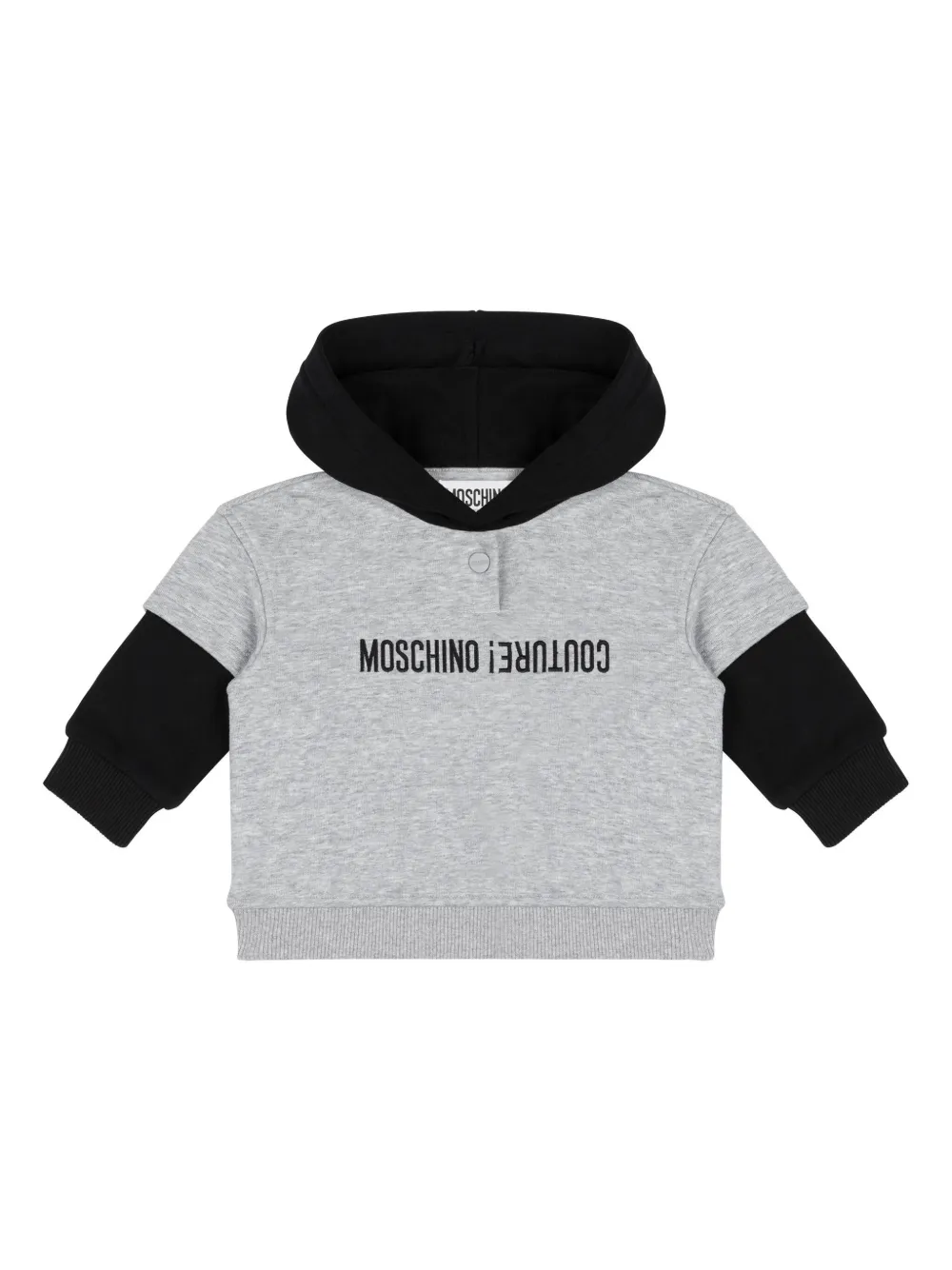 

Худи с логотипом Moschino Kids, серый