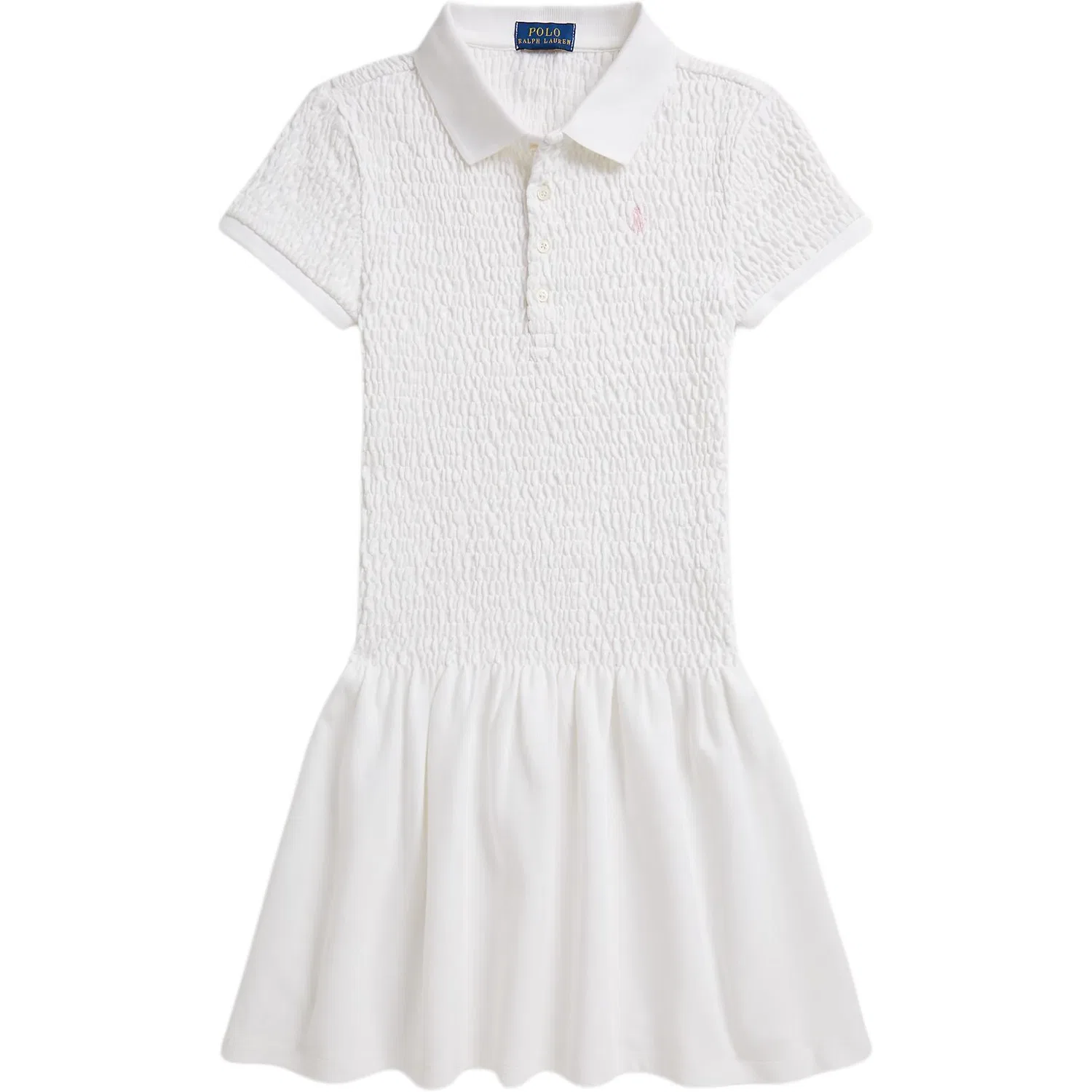 Платье хлопковое Polo Ralph Lauren белое