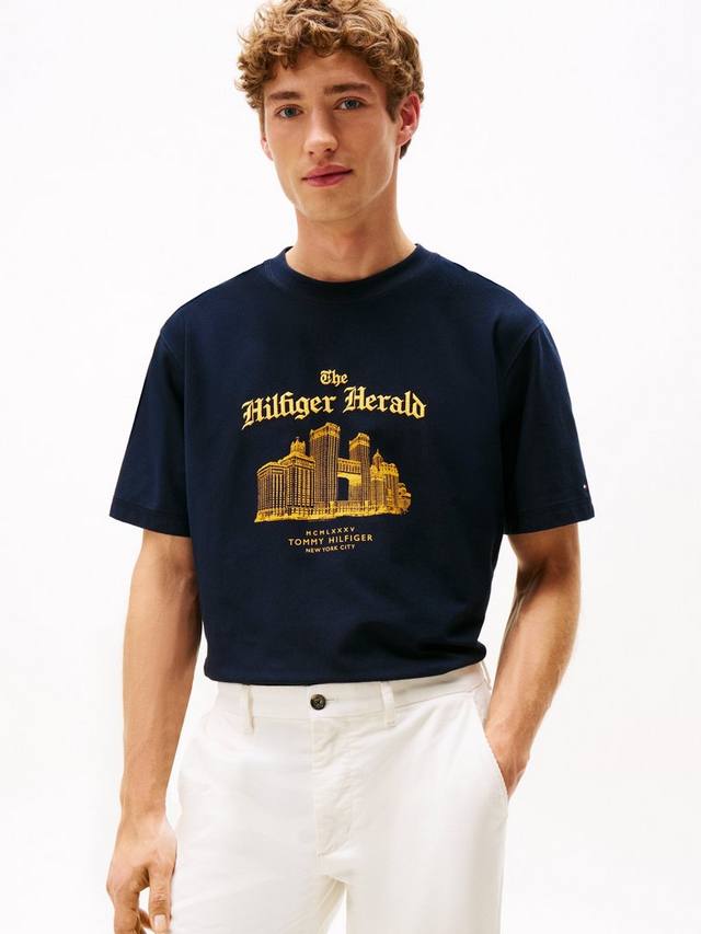 

Хлопковая футболка Herald Skyline Tommy Hilfiger, Desert Sky