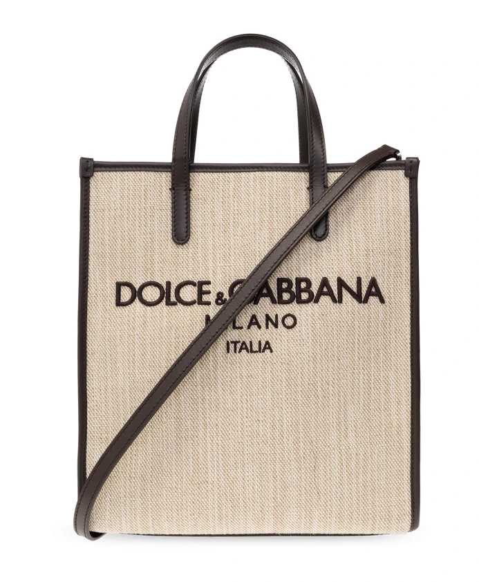 

Сумка Шоппер с логотипом Dolce & Gabbana, бежевый