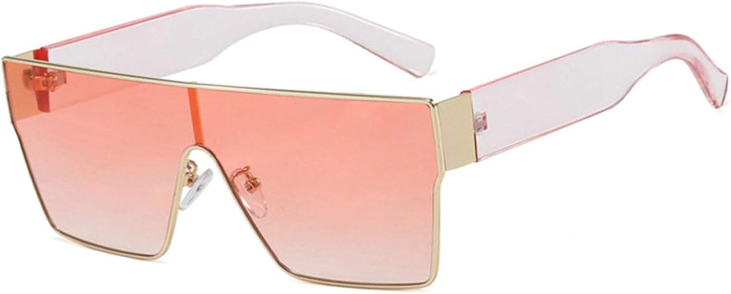 

Willochra — большие цельные солнцезащитные очки для женщин, модные квадратные солнцезащитные очки в стиле панк с плоской верхней частью, винтажные градиентные очки UV400, C5