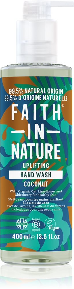 

Кокосовое натуральное жидкое мыло для рук с кокосовым маслом Faith In Nature, 400 мл
