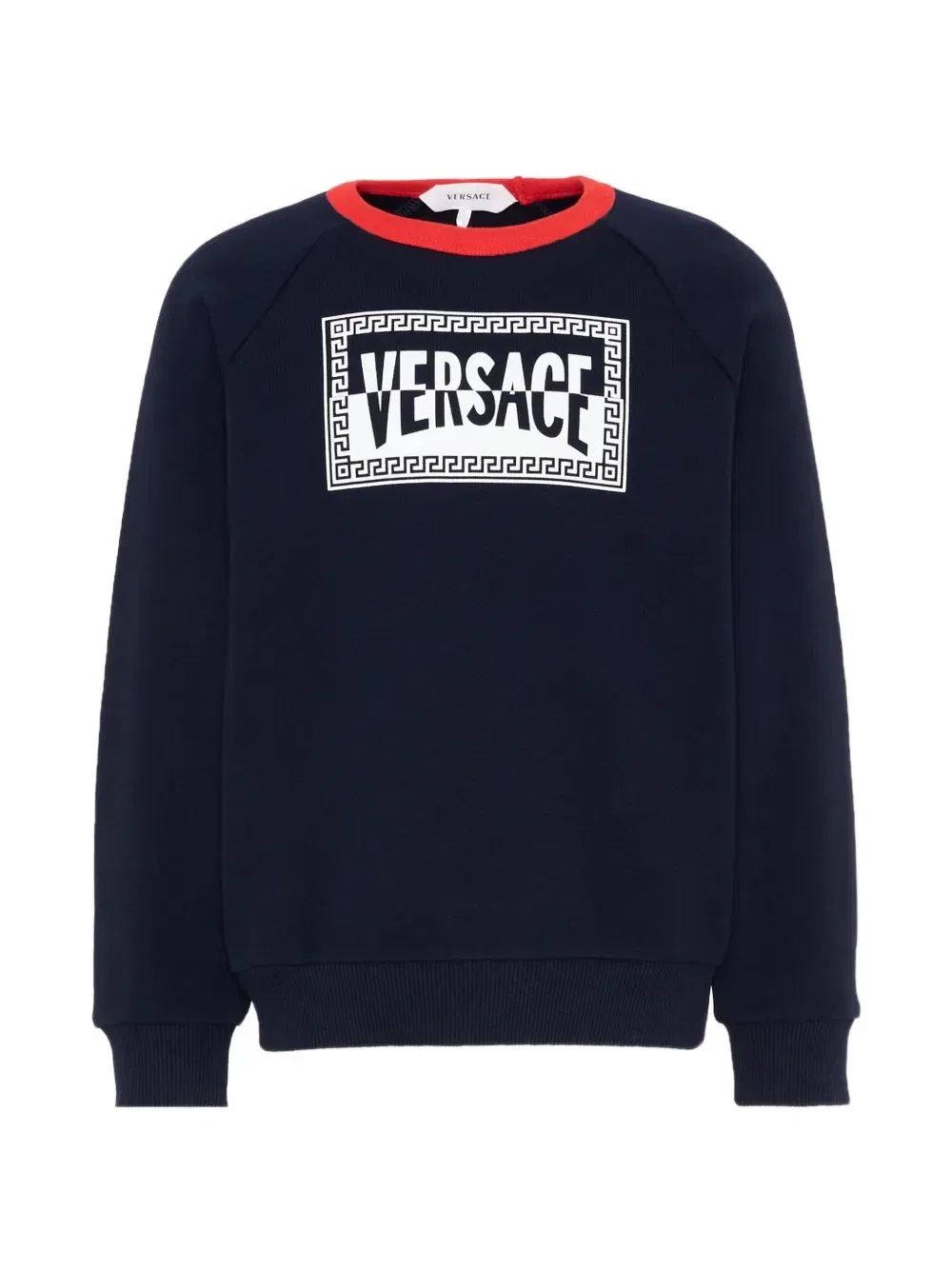 Свитшот с логотипом Versace Kids, синий