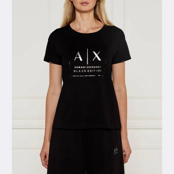

Облегающая футболка Armani Exchange, черный
