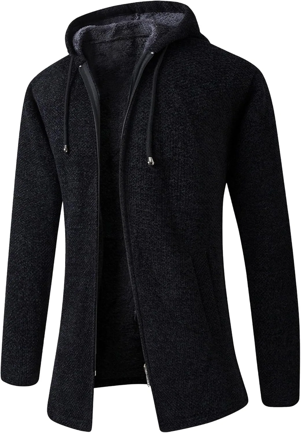 

Мужской толстый комфортный худи на молнии