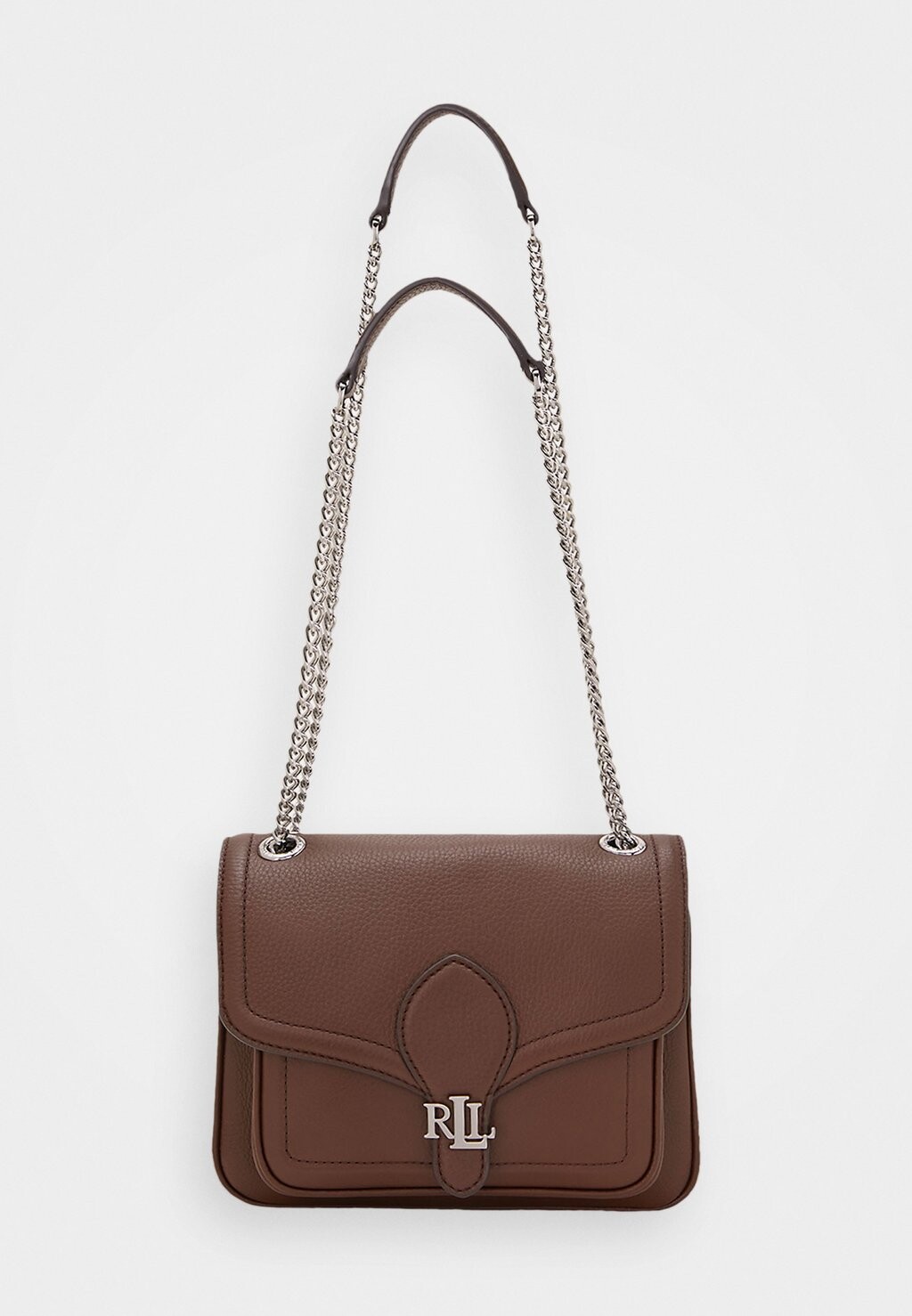 

Сумка через плечо PEBBLED SMALL BRADLEY CONVERTIBLE BAG Ralph Lauren, темно-коричневый