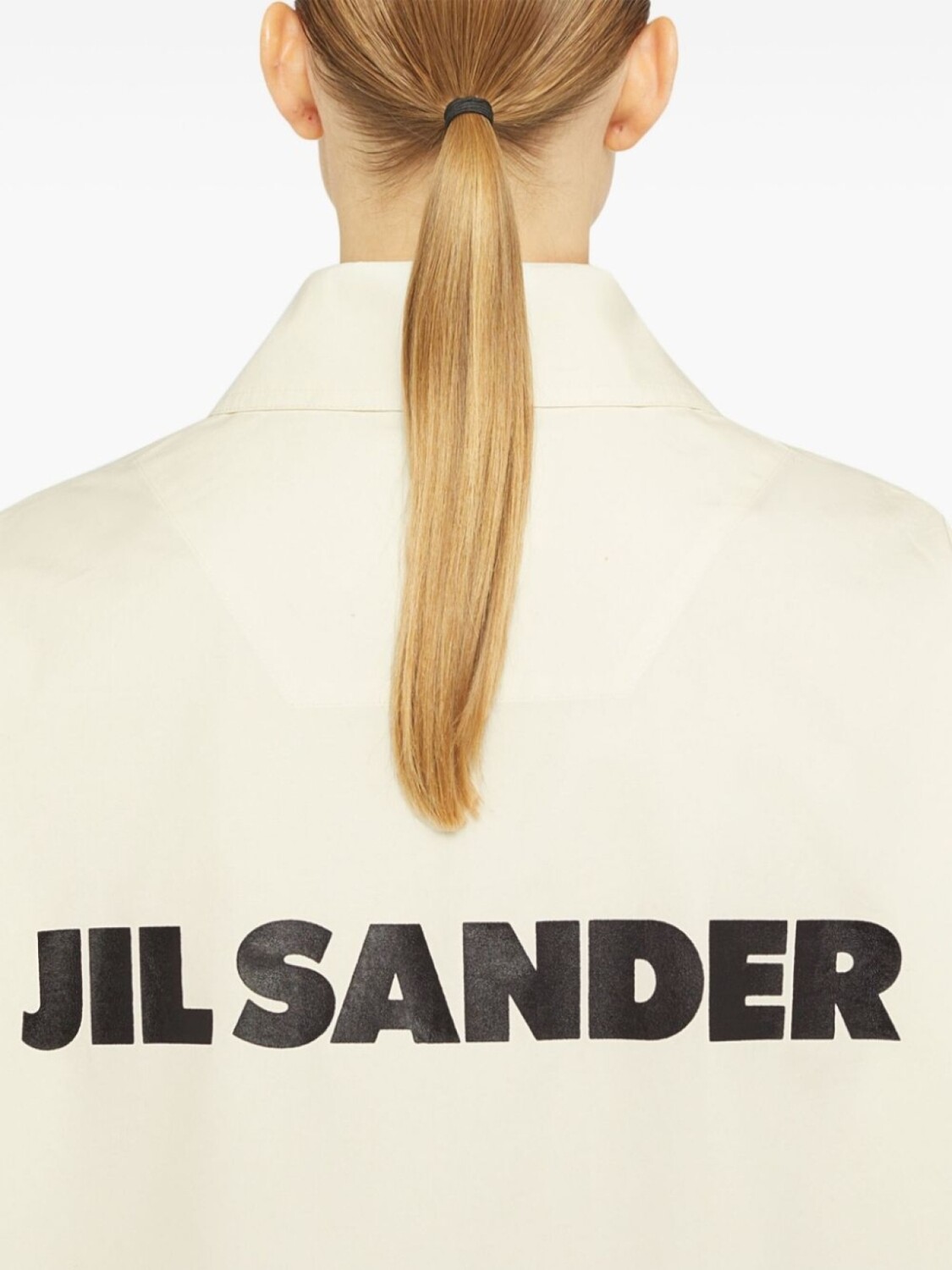 Jil Sander куртка-рубашка с логотипом, нейтральный цвет — фото 4