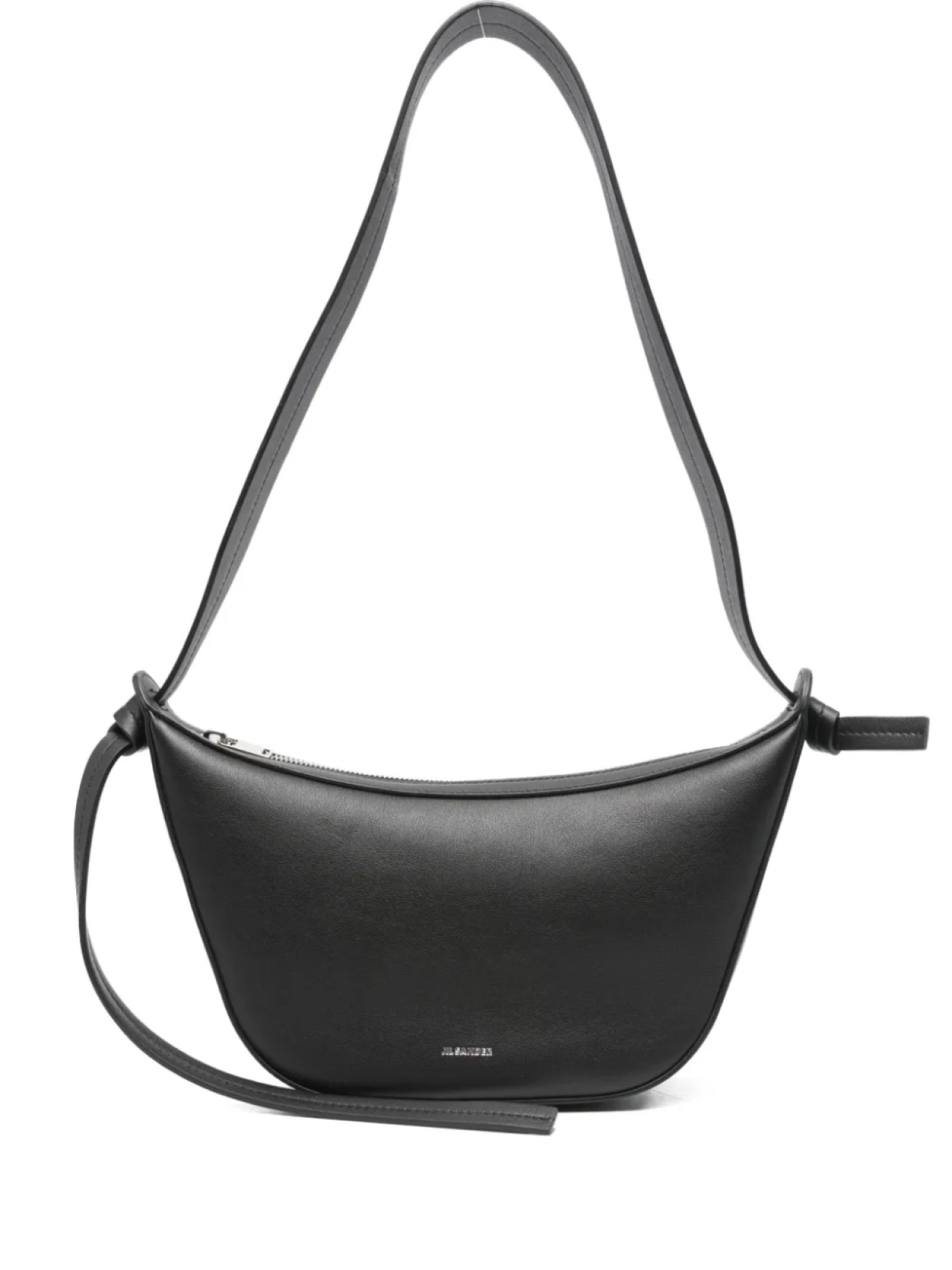 

Сумка Jil Sander с изогнутым узлом на плечо, черный