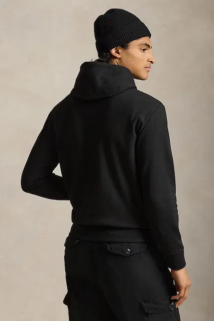 Худи хлопок Polo Ralph Lauren, черный — фото 2