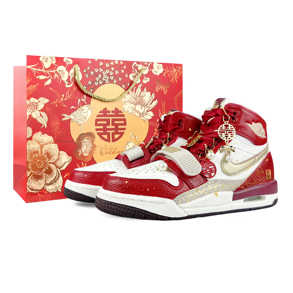 

Jordan Кроссовки баскетбольные высокие Legacy 312 Abrasion Resistant Unisex цвета экрю и золото