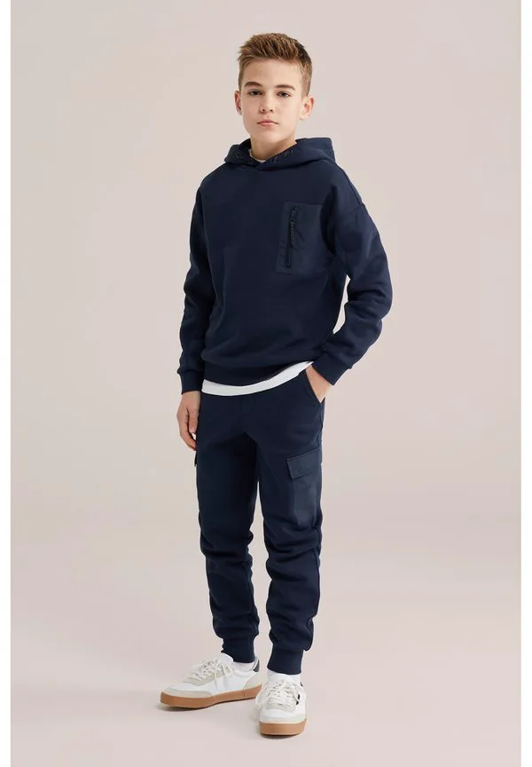 Толстовка с капюшоном We Fashion, Dark Blue