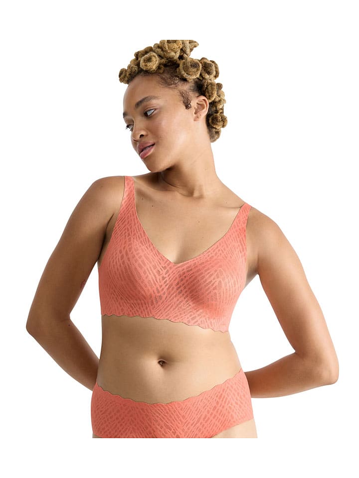 

Sloggi Бюстгальтер без косточек «Zero Feel» абрикосового цвета