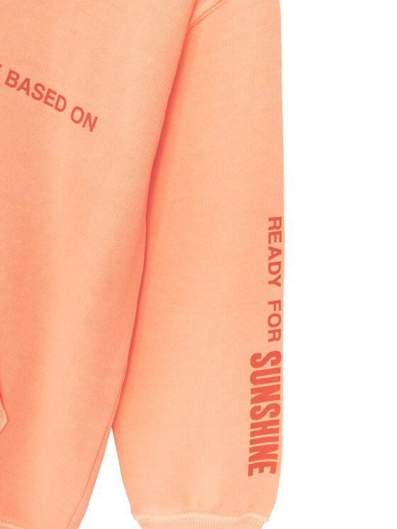 Свободный крой толстовки 3WITC204G United Colors Of Benetton, оранжевый — фото 3