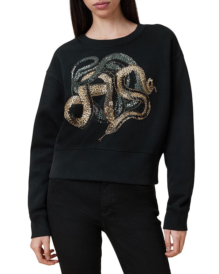

Толстовка Slitha Separo ALLSAINTS, черный