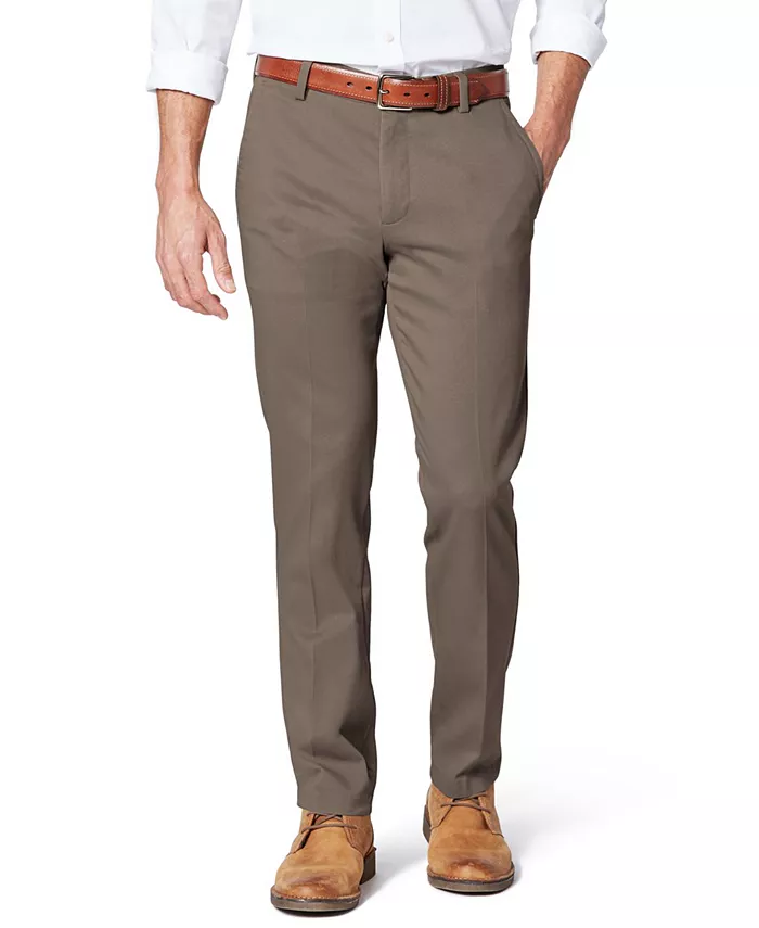 

Мужские удобные эластичные брюки Easy Slim Fit цвета хаки Dockers, коричневый