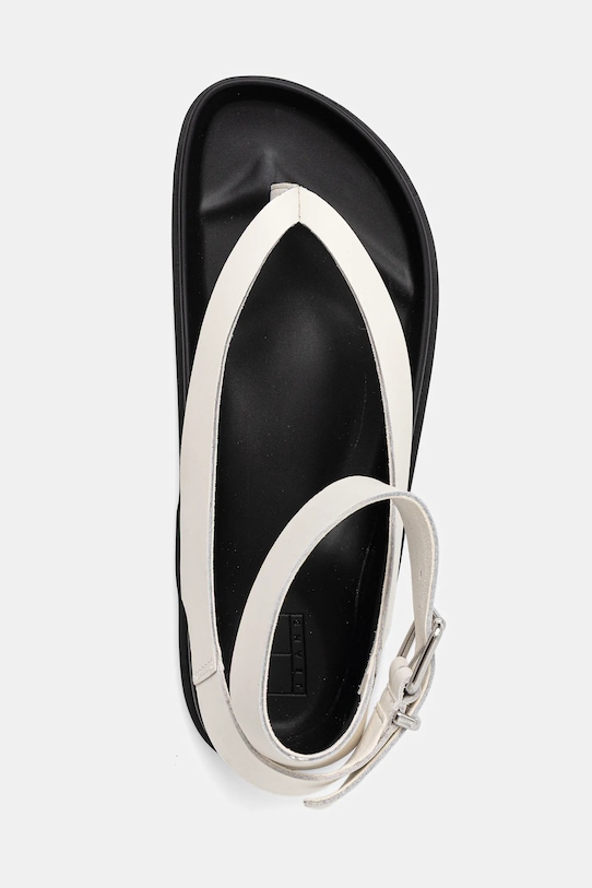 Кожаные сандалии TJW Ankle Strap Sandal Tommy Jeans, бежевый — фото 4