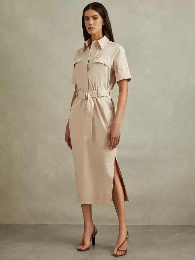 

Платье Reiss Aimie Utility, цвет stone
