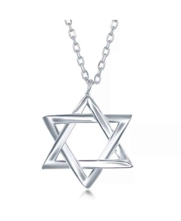 

Серебряное ожерелье «Звезда Давида» Simona, silver