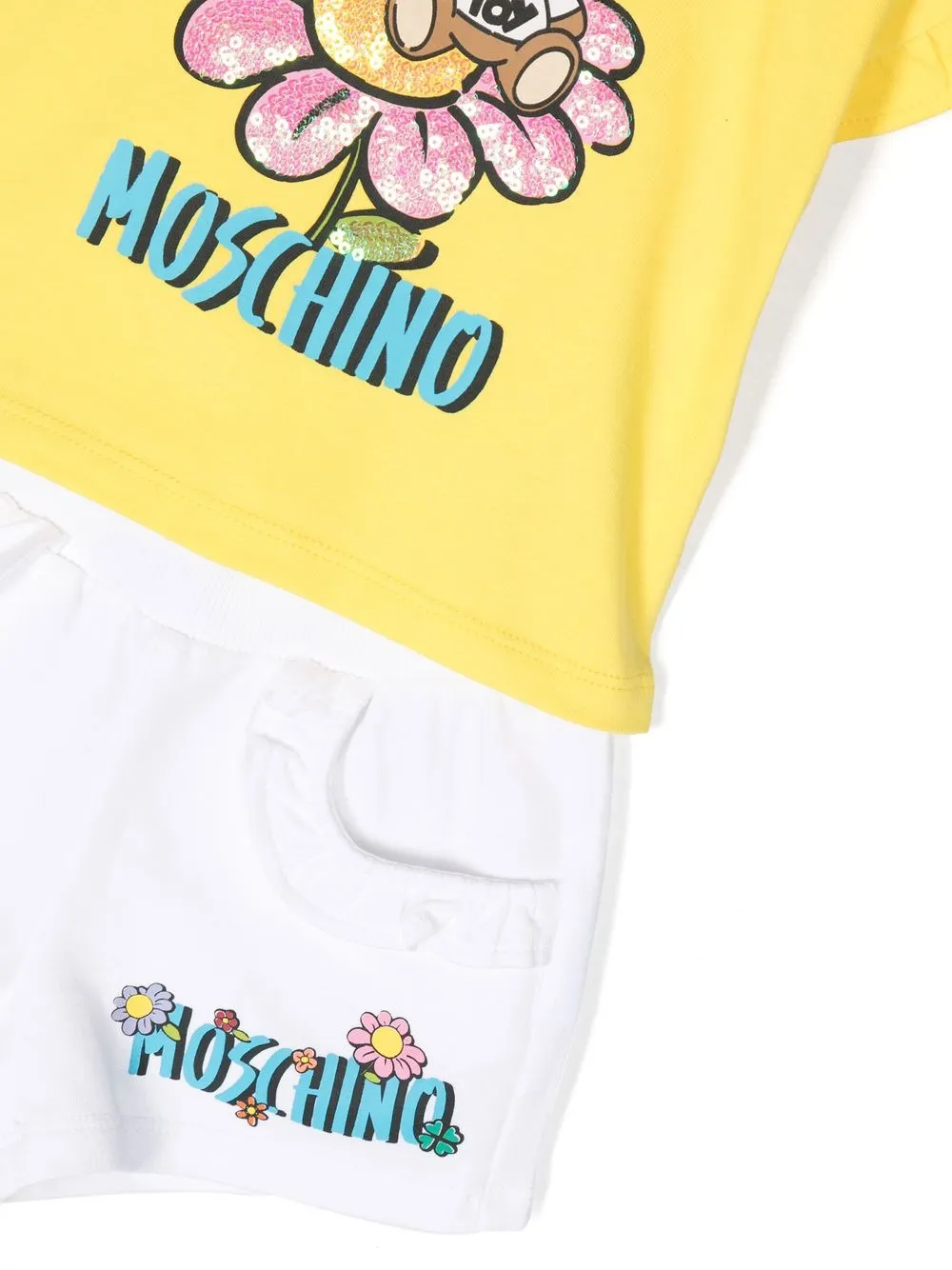 Спортивный костюм Moschino Kids, желтый — фото 3