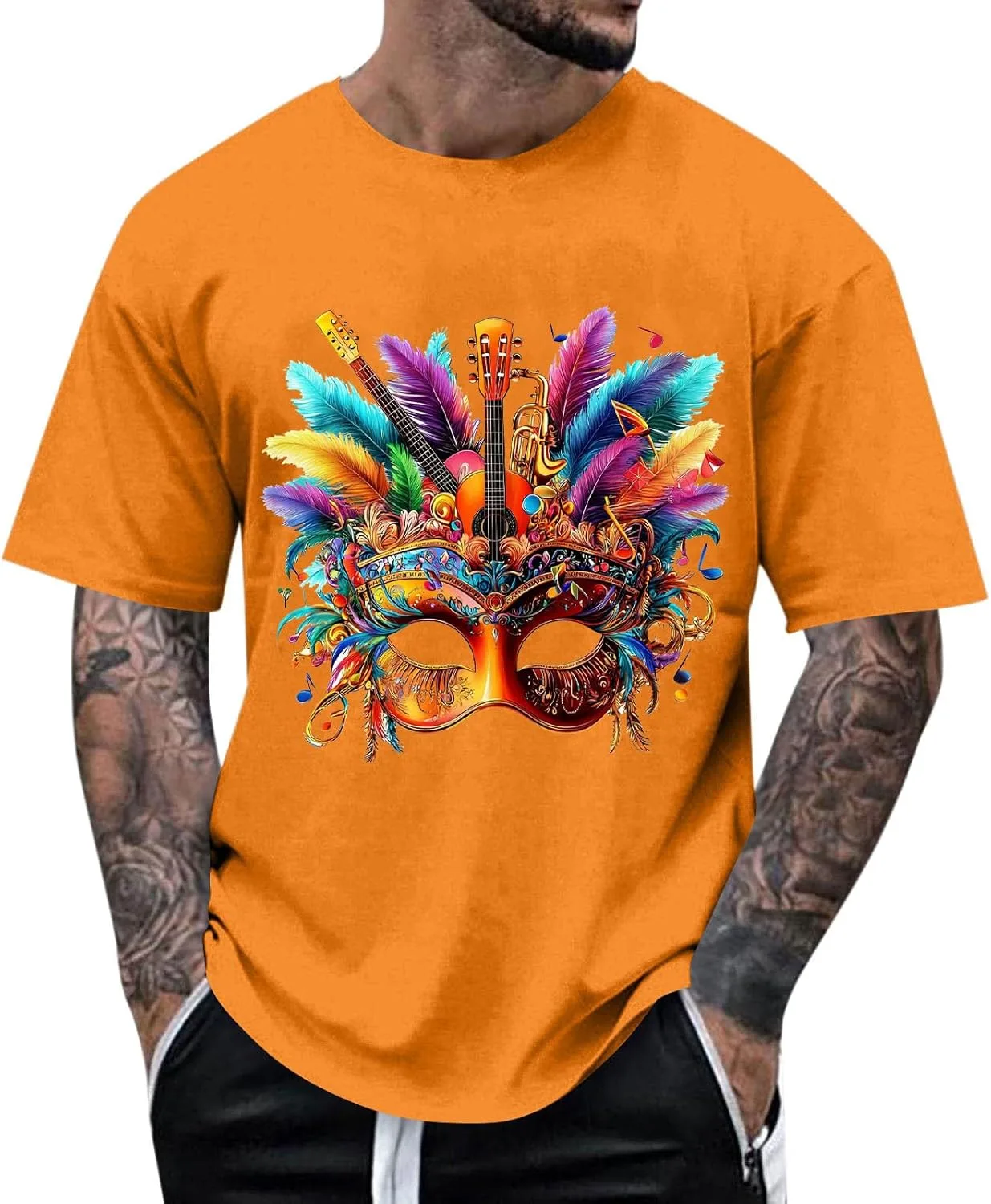 Футболка Carnival Shirt для мужчин с принтом Festival Mask