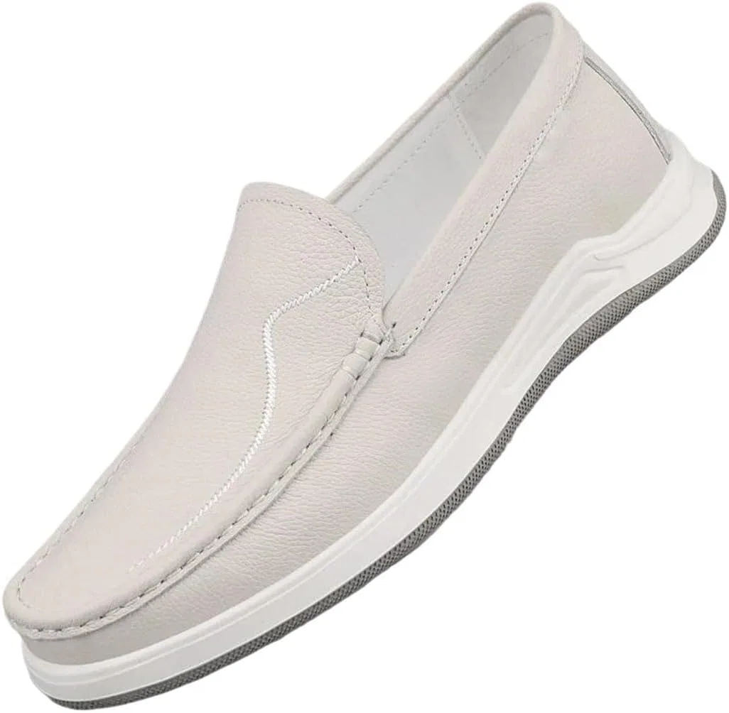 Мокасины кожаные Loafers Beige