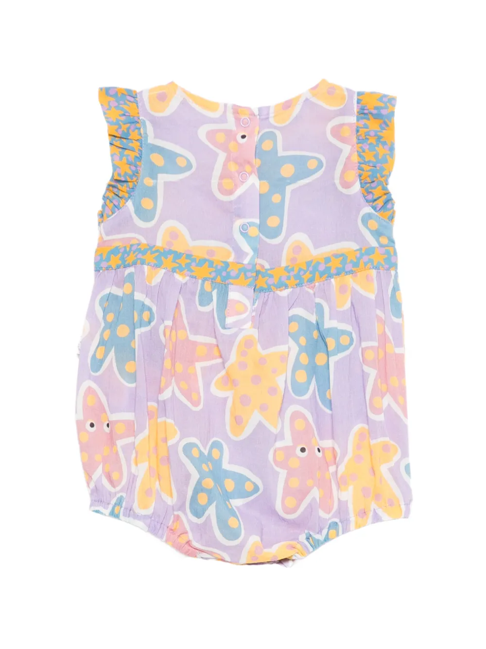 Комбинезон с принтом в виде звезд Stella Mccartney Kids, фиолетовый — фото 2