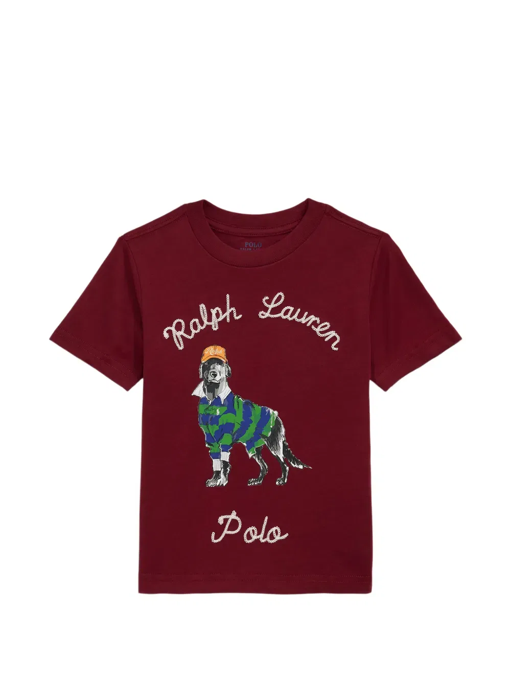 Футболка с коротким рукавом и графическим принтом Polo Ralph Lauren Kids, красный
