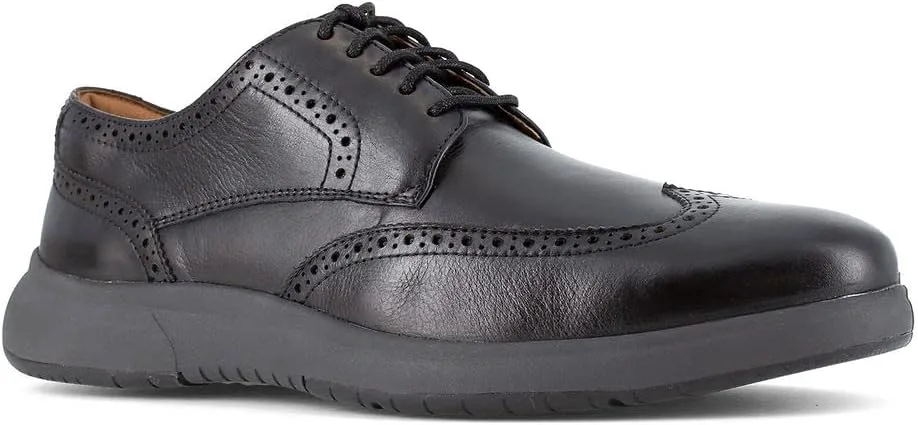 Мужские оксфорды Florsheim Work Flair Wingtip Oxford ST, черный — фото 2