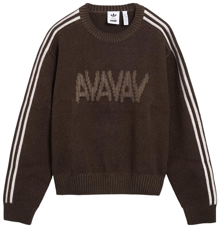 Свитер Adidas x Avavav с круглым вырезом, серый