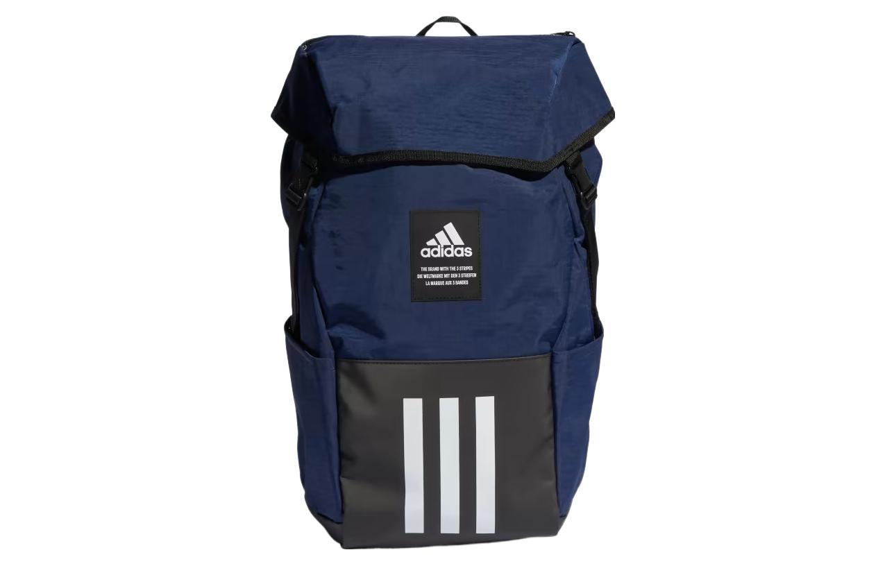 

4ATHLTS Рюкзак нейлоновый обычный унисекс темно-синий и черный и белый Adidas