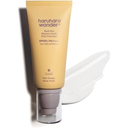 

Haruharu Wonder Black Rice Moisture Airyfit Daily Sunscreen 50 мл Безопасная формула для рифов Нежирная бархатная отделка