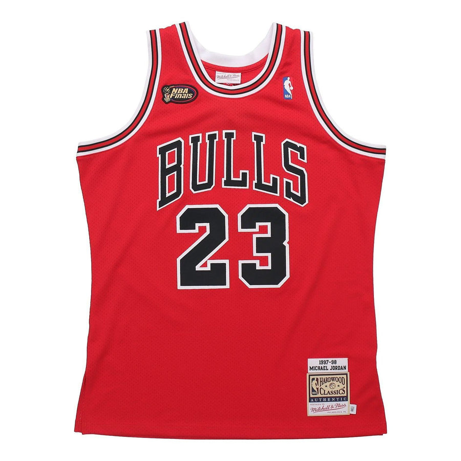 

Джерси Mitchell & Ness NBA Michael Jordan Chicago Bulls 1997/98 Finals Road Jersey #23, красный